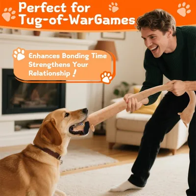 IntiMeg Jouet en peluche bruyant pour chien 100cm