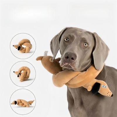 IntiMeg Juguete de peluche ruidoso para perros de 100 cm