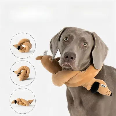 IntiMeg Jouet en peluche bruyant pour chien 100cm