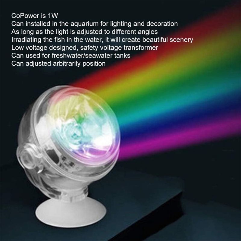 IntiMeg Lumières LED colorées pour aquarium