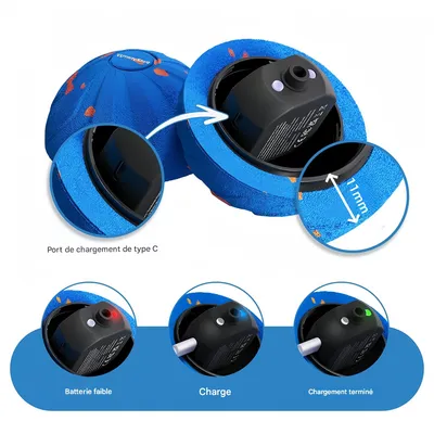 IntiMeg Jouet - Balle interactive électronique pour chien