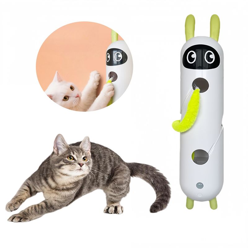 IntiMeg Jouet intelligent pour chat en forme de lapin