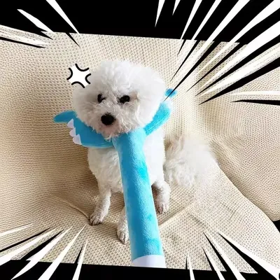 IntiMeg Jouet - Bâton de jeu en peluche pour chien et chat