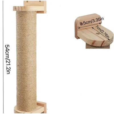 IntiMeg 54cm Arbre à chat mural pour chats et chatons