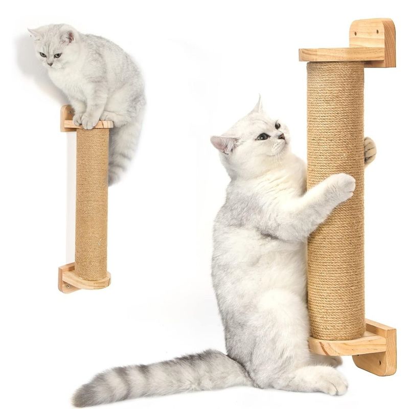 IntiMeg 54cm Arbre à chat mural pour chats et chatons