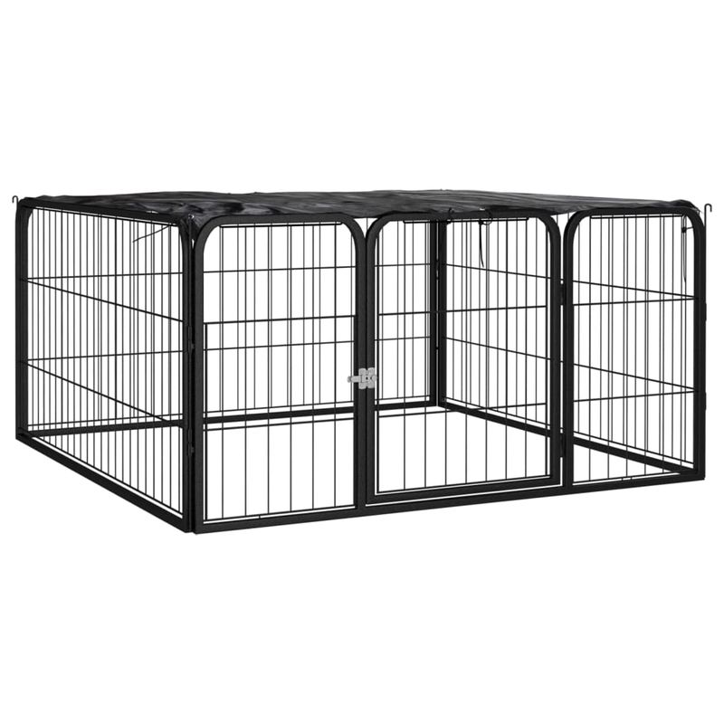 vidaXL parc pour chiens Acier