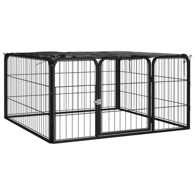 vidaXL parc pour chiens Acier