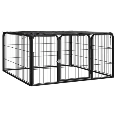 vidaXL parc pour chiens Acier vidaXL parc pour chiens Acier