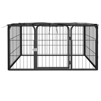 vidaXL parc pour chiens Acier vidaXL parc pour chiens Acier
