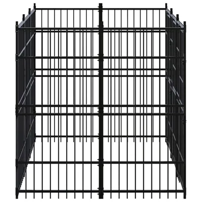 vidaXL chenil pour chiens Acier