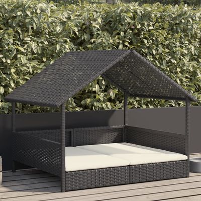 vidaXL niche pour chien Rotin synthétique