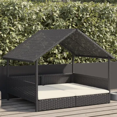 vidaXL niche pour chien Rotin synthétique
