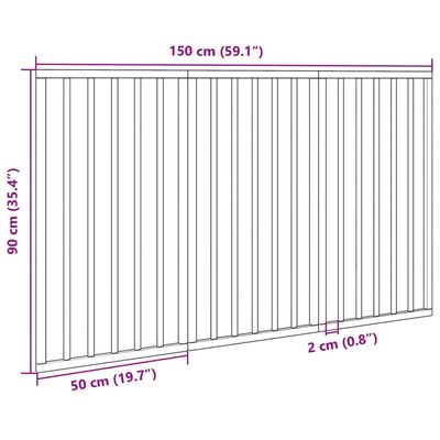 vidaXL barrière pour chien Bois