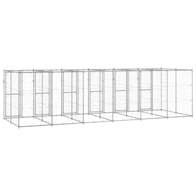 vidaXL niche pour chiens Acier