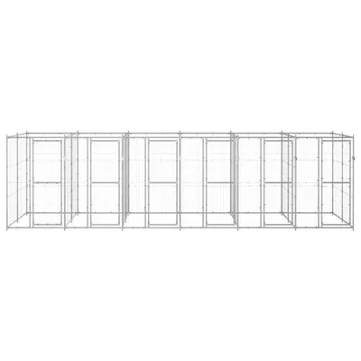 vidaXL niche pour chiens Acier