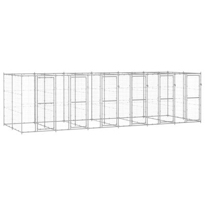 vidaXL niche pour chiens Acier