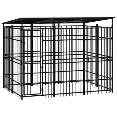 vidaXL chenil pour chiens Acier vidaXL chenil pour chiens Acier