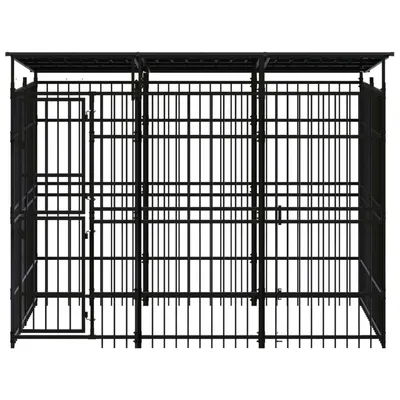 vidaXL chenil pour chiens Acier