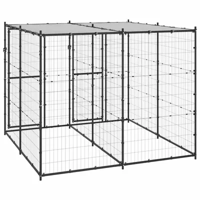 vidaXL niche pour chiens Acier vidaXL niche pour chiens Acier