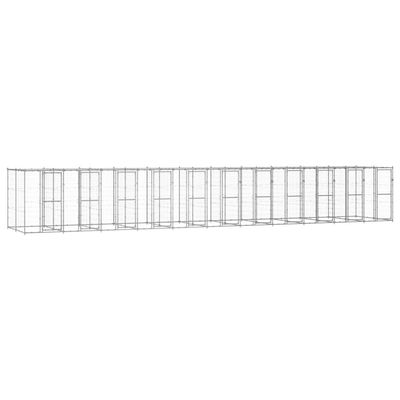 vidaXL niche pour chiens Acier