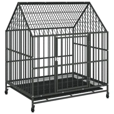 vidaXL cage pour chien Acier vidaXL cage pour chien Acier