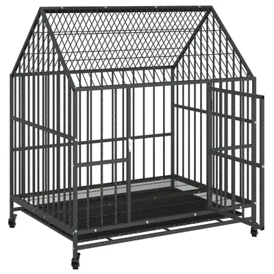vidaXL cage pour chien Acier