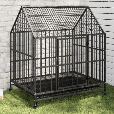vidaXL cage pour chien Acier