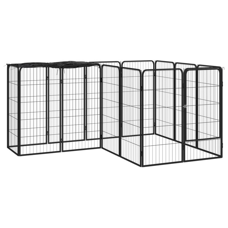 vidaXL parc pour chiens Acier
