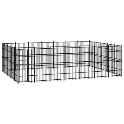 vidaXL chenil pour chiens Acier vidaXL chenil pour chiens Acier