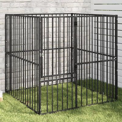 vidaXL parc pour chien Acier