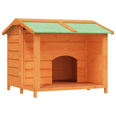 vidaXL chenil pour chiens Bois de pin massif