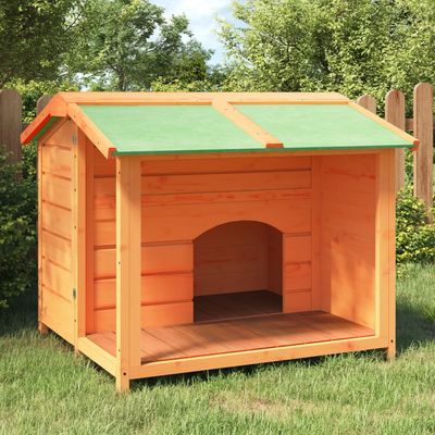 vidaXL chenil pour chiens Bois de pin massif