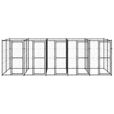 vidaXL niche pour chiens Acier