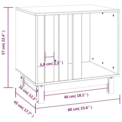 vidaXL maison pour chien Bois de pin vidaXL maison pour chien Bois de pin