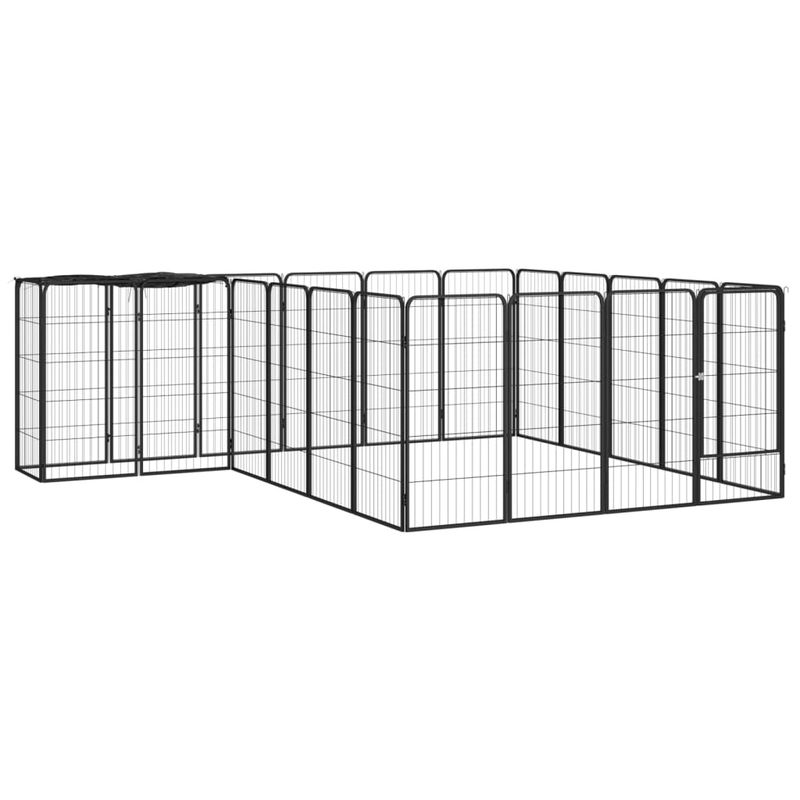 vidaXL parc pour chiens Acier
