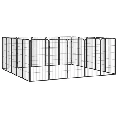 vidaXL parc pour chiens Acier