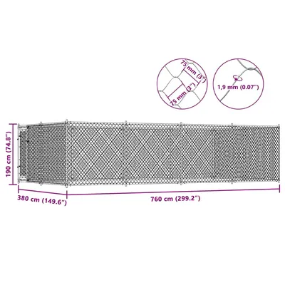 vidaXL chenil Acier vidaXL chenil Acier