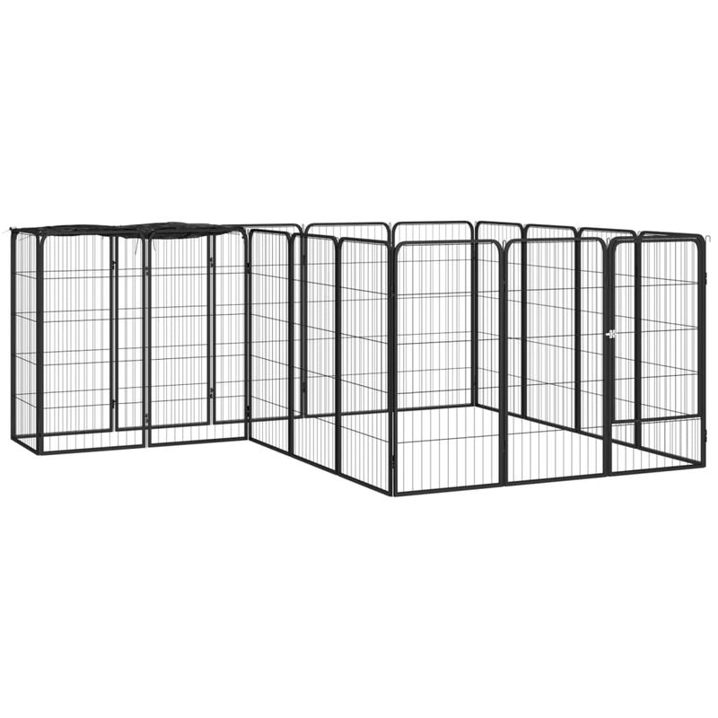 vidaXL parc pour chiens Acier