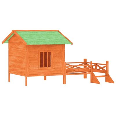 vidaXL chenil pour chiens Bois de pin