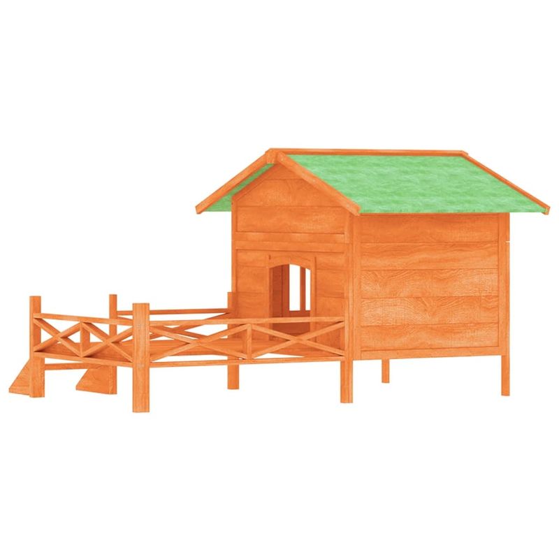 vidaXL chenil pour chiens Bois de pin
