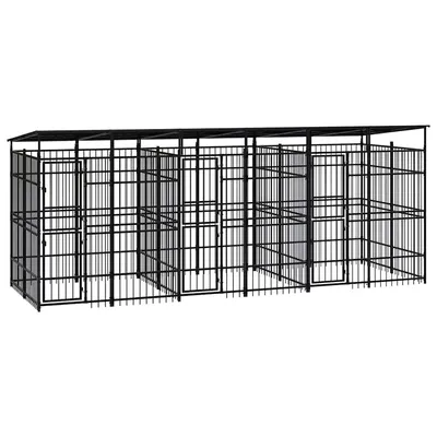 vidaXL chenil pour chiens Acier vidaXL chenil pour chiens Acier