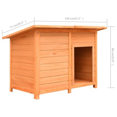 vidaXL niche pour chien Bois de pin massif