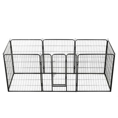 vidaXL aire de jeu pour chiens Acier