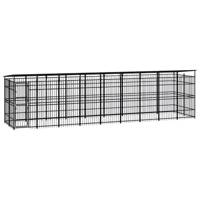 vidaXL chenil pour chiens Acier vidaXL chenil pour chiens Acier