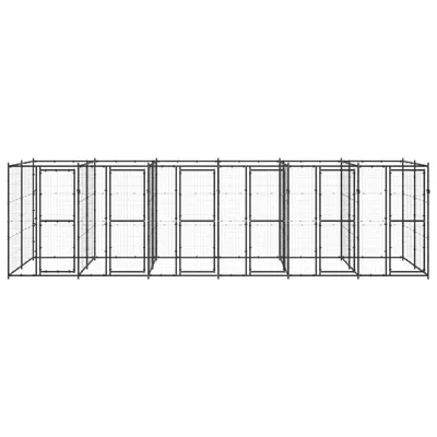 vidaXL niche pour chiens Acier