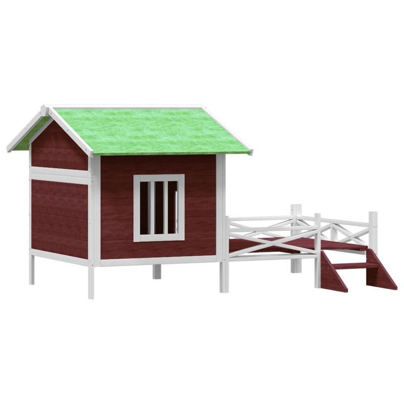 vidaXL chenil pour chiens Bois de pin
