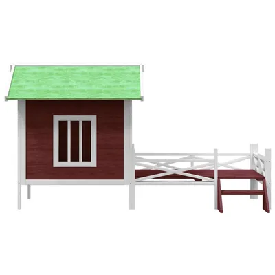 vidaXL chenil pour chiens Bois de pin