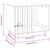 vidaXL maison pour chien Bois de pin
