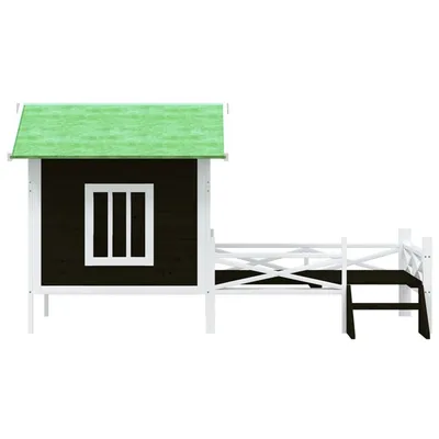 vidaXL chenil pour chiens Bois de pin