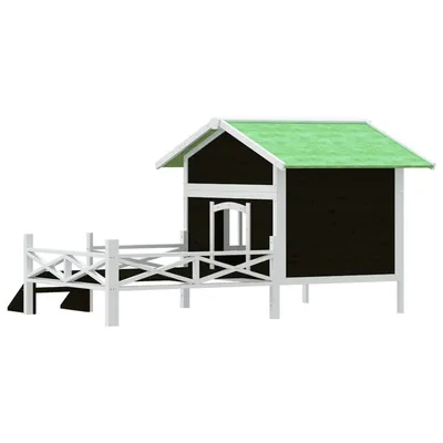 vidaXL chenil pour chiens Bois de pin